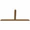 Ekena Millwork Portland Timber Gable Bracket, Western Red Cedar, 96"W x 48"H x 1 1/2"D x 5 1/2"F, 12/12 Pitch GBW096X48X0206POR00SWR - alternate 5